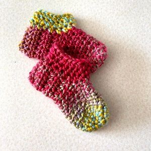 Crochet baby booties